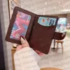 Designer Flip Card Holder For Women Leather Wallets Luxe Bloembrief Printing ID Credit Coin Pas Pocket Interior Slot Pocket4731842
