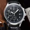 남자 럭셔리 시계 남성 시계 Quarz 크로노 그래프 운동 고무 스포츠 Montre de Luxe Master Watches 가죽 손목 시계