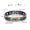Link Bracelets Chain Health Magnetic Bracelet Male Stainless Steel Wrist Band Men Hand Energy For Drop Raym22