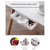 Storage Boxes & Bins Rectangle Thin Under Desk Drawer Self Stick Table Hidden Pencil Tray Type Punch-free Makeup Box Ly22