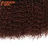 Moda idol afro kinky kıvırcık saç demetleri sentetik saç uzantıları doğa renk 6 demetler 16-20inç 250g tuhaf kıvırcık demetler 220615