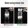 Turbocharged Shower Head filter 3 Mode Flow Adjust With Small Fan High Pressure Spray Nozzle rain Water Saving shower Accessorie 220510