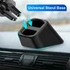 Car Organizer 1 X Front Air Vent Phone Holder Dashboard Base Only Plastic Black Easy Install DVR Mounts Holders Sticky Stable Durable