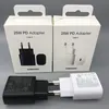 Adaptateur Samsung 25W PD Charge rapide Chargeur Plugwall de téléphone mobile USBC pour note 10 avec package de vente au détail 4394521