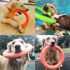 ألعاب الكلاب الجديدة للكلاب الكبيرة إيفا التدريب التفاعلية خاتم السبل المقاوم للكلاب Pet Flying Discs Toy Ring Toy for SMA