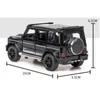 High Simulation 1:32 G700 G65 SUV Diecast Metal Toy Car Model Vehicle Sound Light Pull Back Car Kids Toys Gifts Collection 220507
