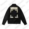 Fashion designer Men's Jacket White Trendy Classic Basic Arm Slogan Washed Old Print Denim Windbreakers Coat Winter Jackets Men