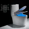 Behandelt LCD 3 kleur intelligent toiletstoel langwerpige elektrische bidetafdekking slimme bidetverwarming zit LED -licht WC F3