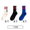 Veelkleurige mode-boomontwerper heren sokken vrouwen mannen hoge kwaliteit katoen all-match klassieke enkel ademende mixen voetbalbasketbal sokken