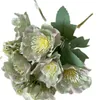 En faux blomma mini sakura 5 stjälkar per grupp simulering fjäder körsbärsblommor för bröllop hem dekorativa konstgjorda blommor