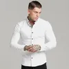 Gömlek erkek Yaz İnce Bölüm Demirsiz Modal Siyah Uzun Kollu İş Kariyer Trend 6 Renkler 220322