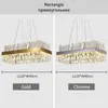 Modern Crystal Chrome Pingente Lâmpada Interior Led Chandelier Decoração de Luxo Iluminação para Cozinha sala de jantar sala de estar quarto