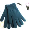 Couleur unie chaud tricoté doigt gants bonbons couleurs hommes femmes tricoté pleine Stretch mitaines adulte vélo cyclisme C0608G02