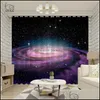 Cortina cortina home déco el suprimentos de jardim decoração janela galáxia estrelas cortinas no berçário de astronomia celestial para quarto de quarto roo