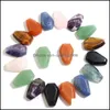 Stone Loose Beads Jewelry Natural Convex Square Muticolor Gemstone Charms Ornament Oval Crystal Gem Craft Home Decoration Dhrzu