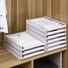 Collapsible Storage Basket Clothes Book Folder Toiletries Cosmetic Snack Toy Plastic Foldable Stackable Baskets Wardrobe Bathroom Closet Rack Stack ZL0824A