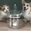 Dispensador de água do animal de estimação 1.8L com filtro transparente da torneira Fonte bebendo automática do filtro transparente para o kit de sensor dos cães dos gatos 220323