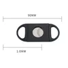 Portable Cigar Cutter Plastic Blade Pocket Cutters Round Tip Knife Scissors Manual Stainless Steel Cigars Tools 9x3.9CM F0704G02
