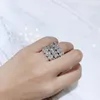 Кольцо-пасьянс OEVAS, стерлинговое серебро 100 925 пробы, 5,7 мм, овальной огранки, полное кольцо для женщин, сверкающие высокоуглеродистые бриллианты, свадебные ювелирные украшения 3807933