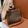 Borse designer tote borse borse a marchio co-spalma da donna sacca femminile retrò in tela stampato in tela ambra