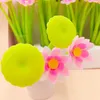 Gel Pens 2Pcs Creative Cartoon Silicone Pen Cute Lotus Leaf Shape Soft Glue Quick Dry Water Children Gifts School&Office Suppli