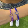 Bracelets de corrente de corda cor de corda colorida Boho em mãos Mulheres Summer Summer ajustável Bulbões trançadas amizade egirl y2k jóias novas