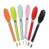 STOCK rapide 9 pouces Silicone résistant à la chaleur pince alimentaire outil de cuisine antidérapant épaissir pince à pain servant gâteau pinces en acier inoxydable outils de barbecue accessoires