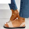 Women Sandals Flip Summer Flat Flop Casual Slingback Ladies Beaded Pearl Slipperssandals 57254