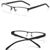 Sunglasses Titanium Half Frame Reading Glasses Non Spherical 12 Layer Coated Lenses Hyperopia Prescription Eyeglasses Far Sight