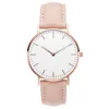 Montre de luxe simple femmes robe bracelet en cuir analogique montre-bracelet à quartz mode dames or rose horloge femelle 300W ayw Q4WT