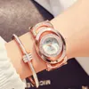 Relogio feminino kobiety złota luksusowa marka Diamond Square Quartz Ladi Brance Starels Stals Female Watch 2022