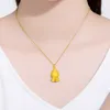 Collana con ciondolo Buddismo Buddha in oro per donna Uomo Gioielli Sabbia Catene d'oro Collane