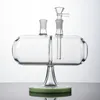 Unika vattenpipor Glas Big Bongs Infinity Waterfall Bong Inverterbar Gravity Water Pipe Oil Dab Rig 14mm Kvinna Led Bong Med Skål