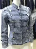 Jackets femininos jeans jeans feminino cacos de primavera 2022 jaqueta de peito duplo para mulher s-3xl retro vintage solta moda plus size jacketswomen