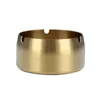 9*5cm Medium size Stainless steel Ashtrays Windproof and fall proof hotel bar ashtray Holder box