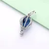 925 Sterling Silver Dangle Charm Metal Pärlor Blue Wave Ocean Murano Glass Pärlor Pärlor Fit Pandora Charms Armband DIY smycken Tillbehör