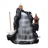 Fragrance Lamps Style Black Creative Backflow Incense Burner Waterfall Ceramic Smoke Censer Handicraft Home Livingroom Decor SuppliesFragran