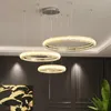 Diamond Crystal Chandelier Round Hanging LED Lamps Gold Lighting Fixture for Living Room Dining Hall Bedroom Kithchen Restaurant