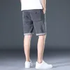 Pantaloncini moda Casual Lace Up Modello di marca Logo Stampa Design Pantaloni da uomo 2022 Estate Nuovi sport Jeans larghi al ginocchio di grandi dimensioni