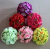 25 cm Imitation Boule de fleur Décoration suspendue Silk Rose Rose False Shopping Mall Hôtel Plafond