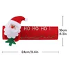 Parti Dekorasyonu 2 PCS Noel Buzdolabı Tutamak Noel Baba Mikrodalga Eldiven Ev Dekorasyon Parçası