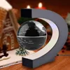 Weltkarte Floating Magnetische Tation Globus LED C Form Elektronische Antigravity Lampe Home Ball Light Desktop Geographie Geschenk 220329