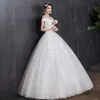 Outros vestidos de noiva do vestido de ombro 2022 Apliques leves pérolas de renda por atacado de noiva simples vestidos de novia