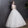 Altri abiti da sposa dal vestito a spalla 2022 Appliques leggere perle in pizzo alla moda all'ingrosso semplice sposa Vestidos de nolia