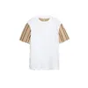 Wholesale Womens T Shirt Blouses Classic Candy-colored Trendy Macarons Wave Tees Casual Summer Lattice Letters plaid Short Sleeve Womens Tops Ins Hot Asian size S-XXL