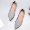 Zapatos de vestir 2022, bailarinas elásticas, mocasines de malla para mujer, mocasín de punto, zapatillas de conducción informales poco profundas para caminar 220512