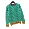 Women's Sweaters Autumn And Winter Loose Knit Sweater Pullover Round Neck Geometric Clash Jacquard Casual Jumper