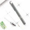 Spot aluminum rod metal pen rod student prize creative small gift double coil black ballpoint pen