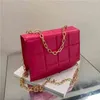 Neue Taschen für Frauen Modeplaidkette Handtasche einfache PU Designer Bolsas Feminina Crossbody Bag G220506