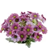 Une fausse fleur de chrysanthème fissuré (5 tiges/bouquet) 13" de longueur simulation marguerite de printemps pour mariage maison fleurs artificielles décoratives